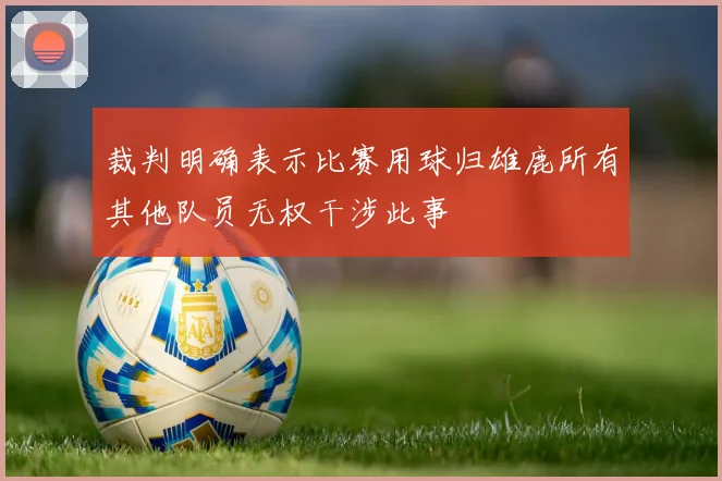 裁判明确表示比赛用球归雄鹿所有其他队员无权干涉此事